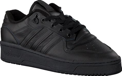 lage heren sneakers adidas zwart